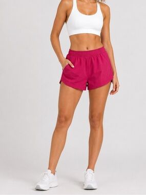 Active USA Fuchsia Athletic Shorts